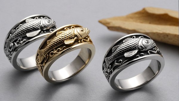 Bague poisson en acier inoxydable 18 carats, à saisir !